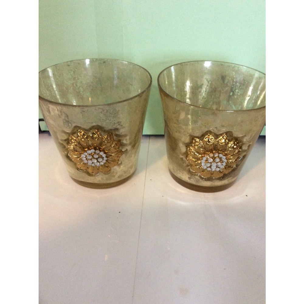 Mercury Glass Votive Candles Holders